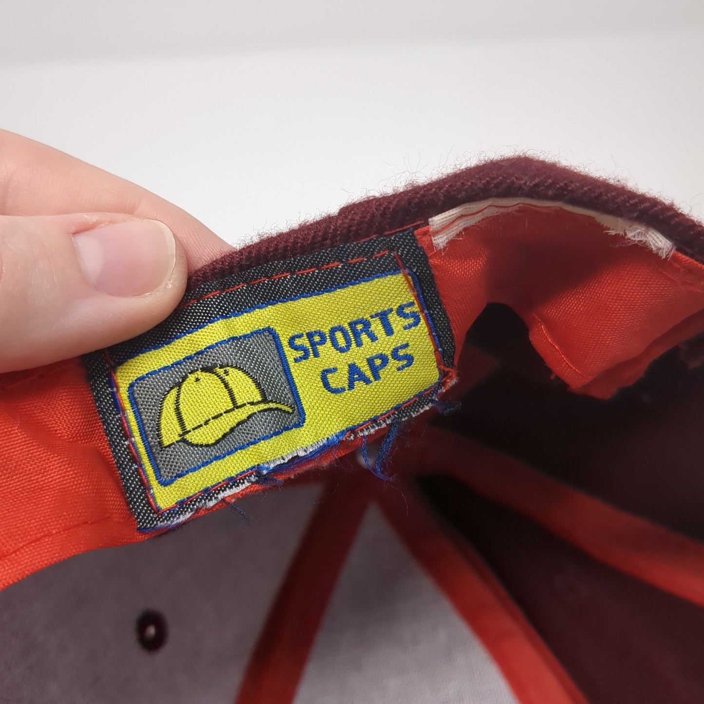 Sports Caps Strapback Hat Red One Size Solid Adjustable Blank Outdoor