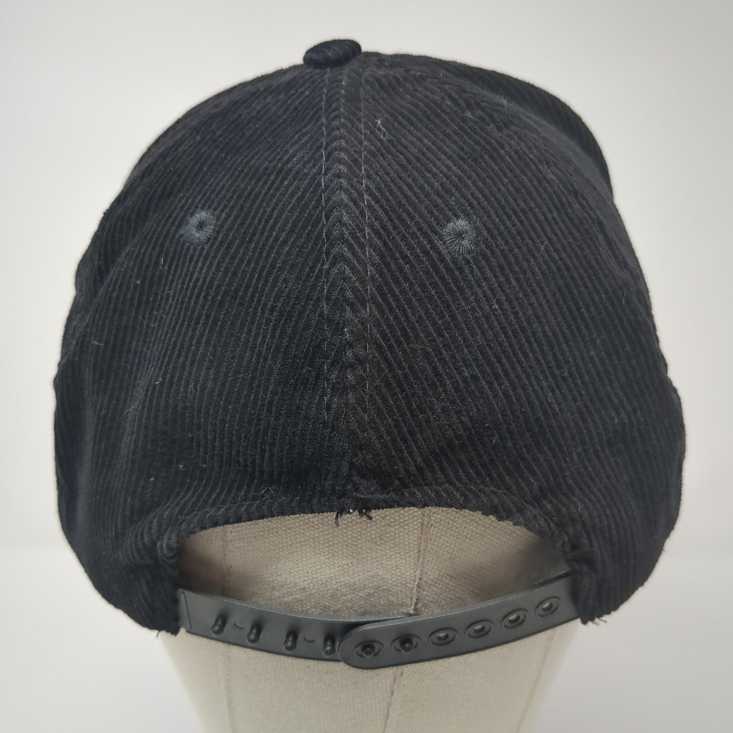 Bahamas Snapback Hat Black One Size Corduroy Embroidered Palm Trees