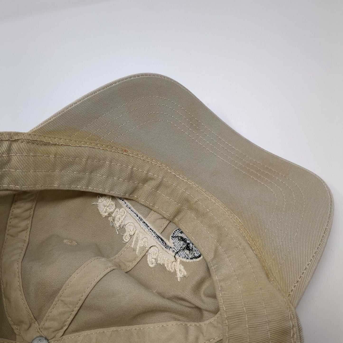 Big Elk Camp Slideback Hat Tan One Size Adjustable Embroidered Sutton's