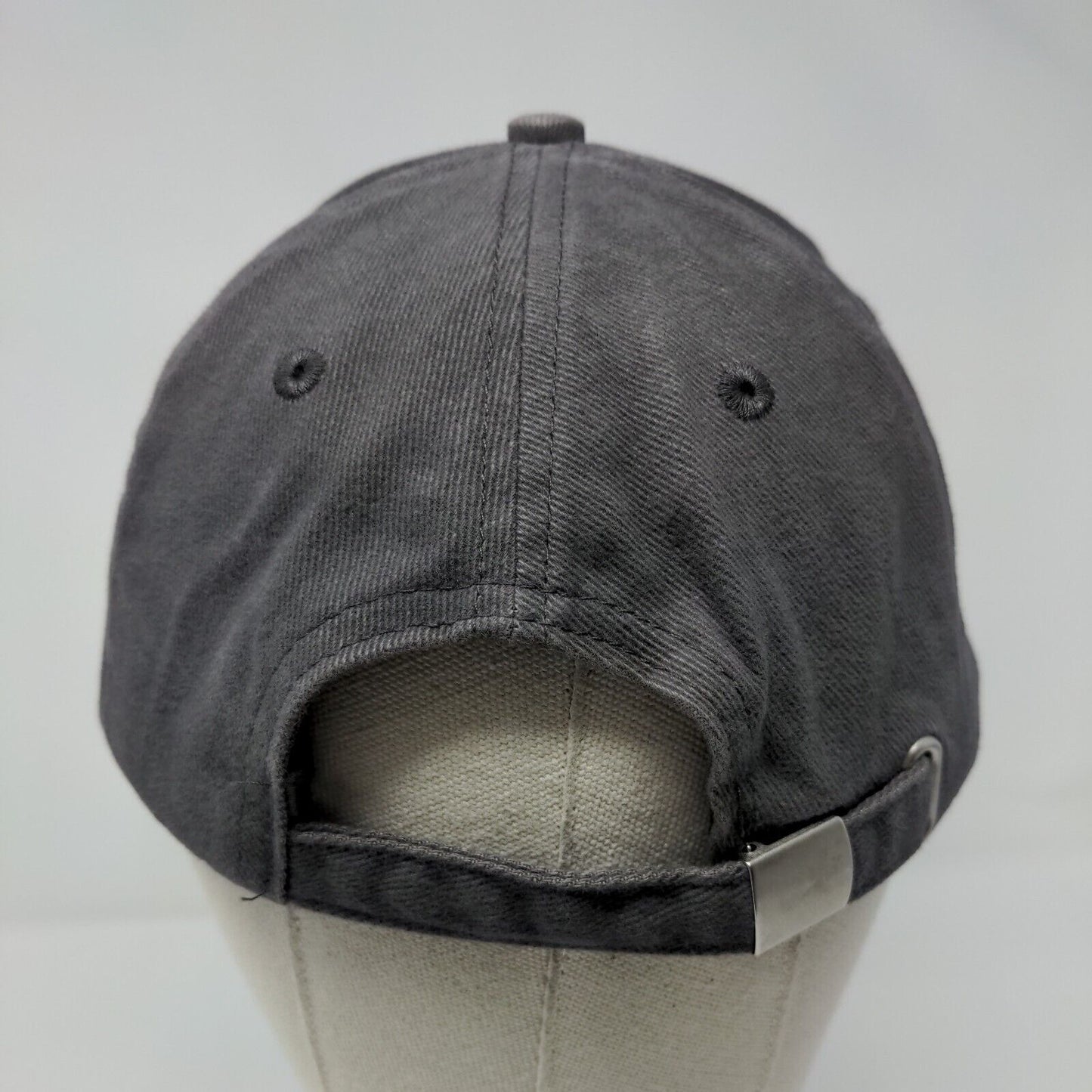 Switzerland Slideback Hat Black Gray OSFA Adjustable Embroidered 6 Panel
