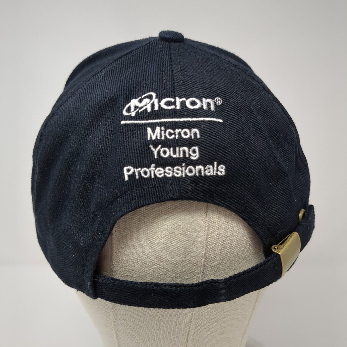 Micron Young Professional Slideback Hat Black One Size Embroidered
