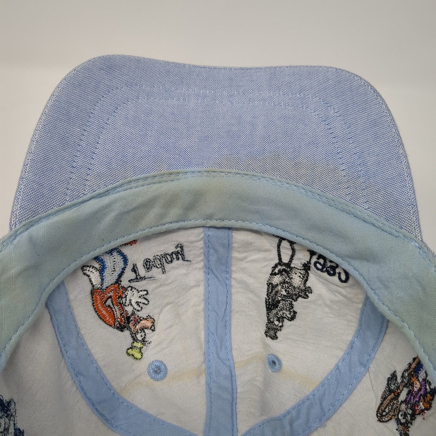 Mickey & Friends Baseball Cap Blue One Size Adjustable Embroidered Disney Parks