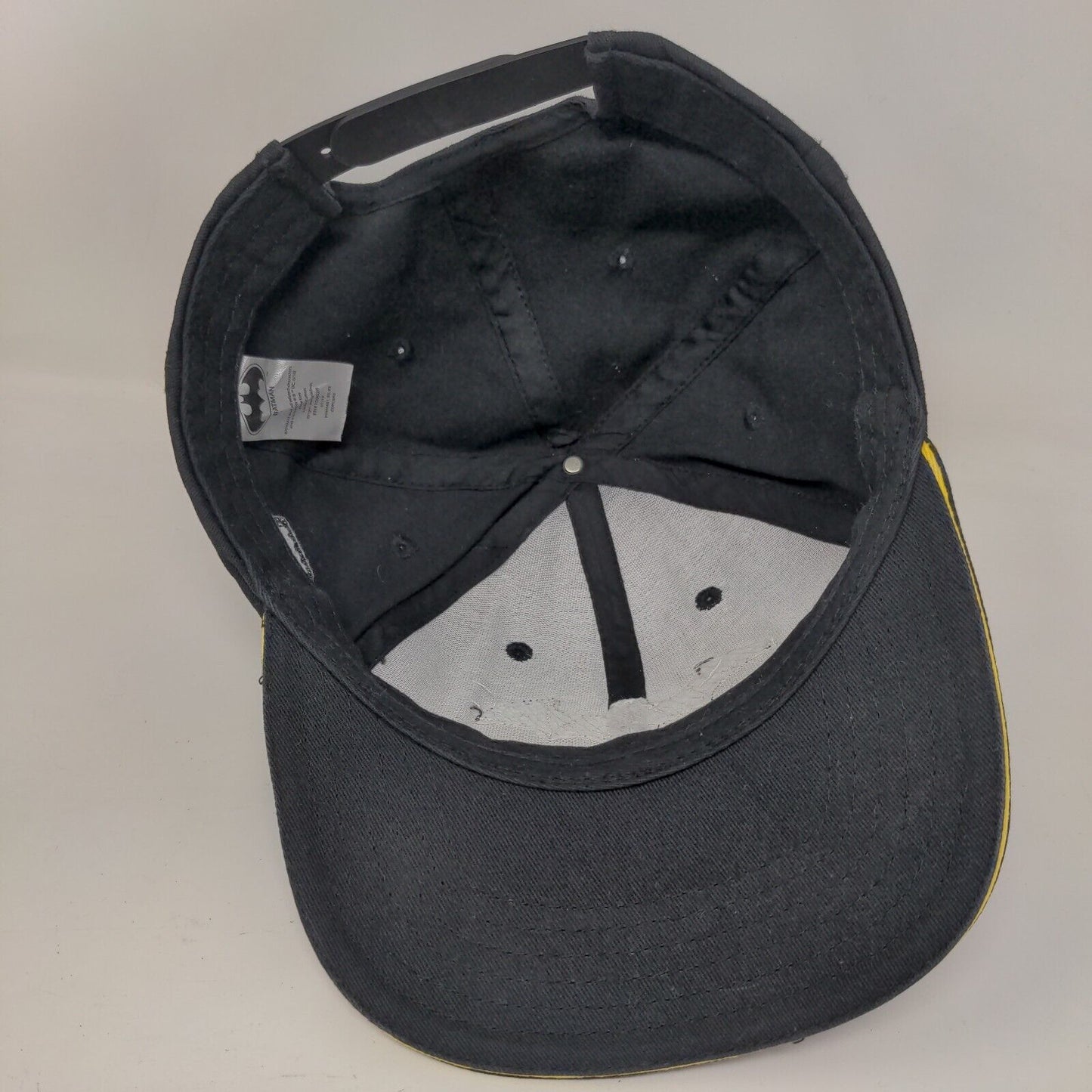 Batman 80 Years Snapback Hat Black One Size Adjustable Vent Holes