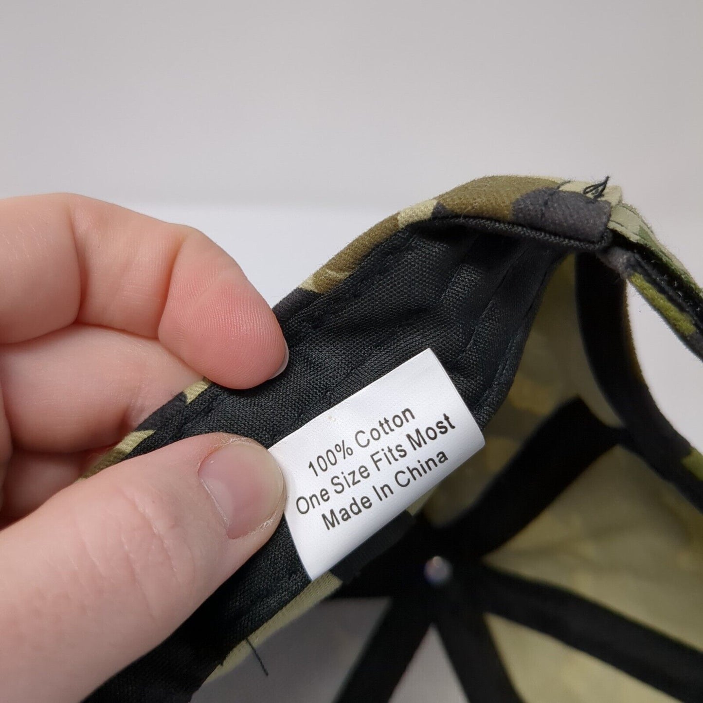 NAPA Outdoors Strapback Hat Camouflage One Size Adjustable Embroidered