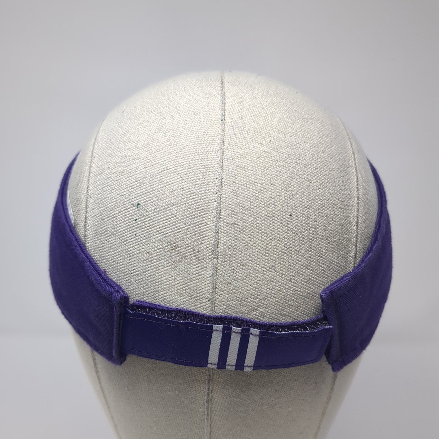 PHS Sun Visor Hat Purple OS Adjustable Strap Lightweight Embroidered Adidas