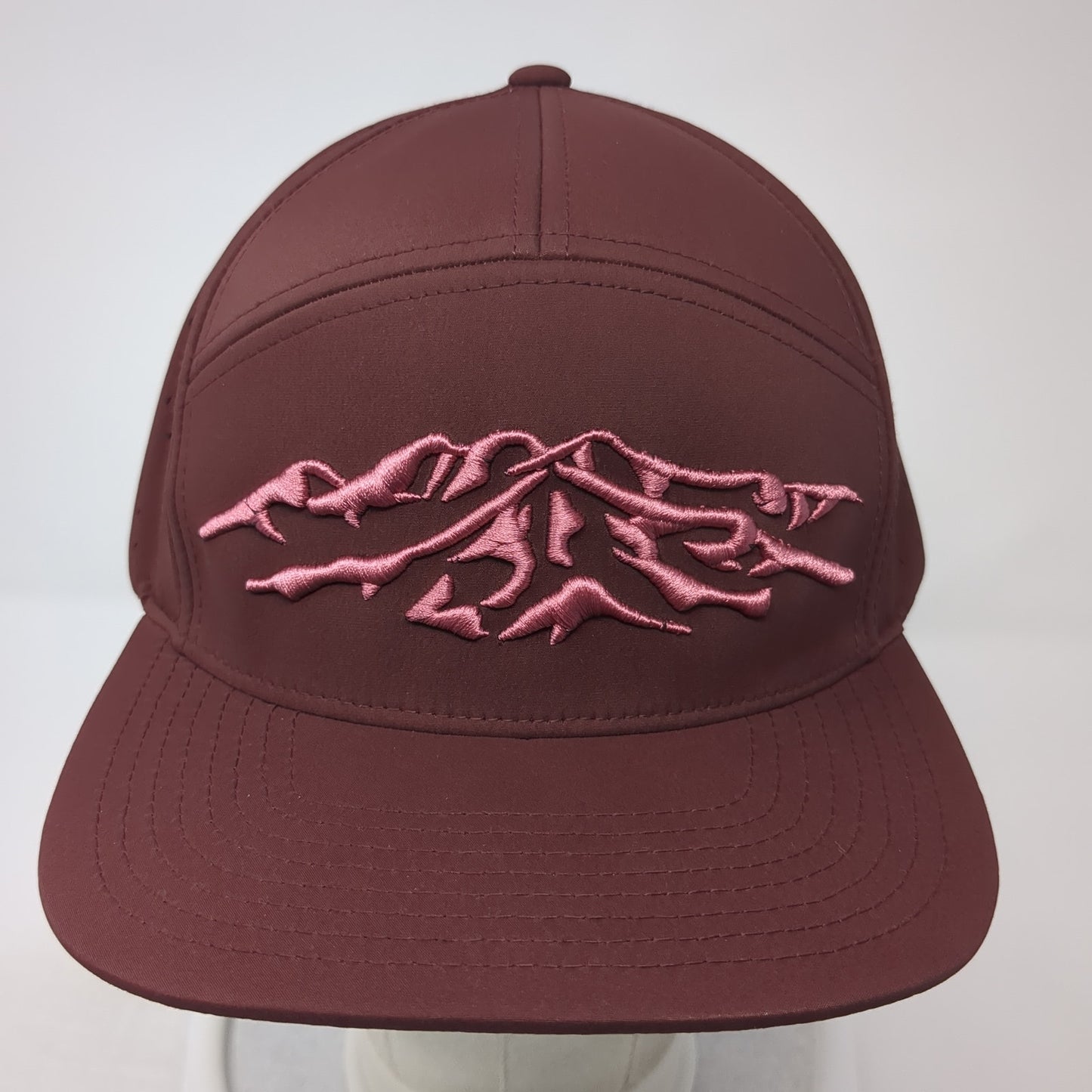 Richardson Outdoor Snapback Hat Red One Size Embroidered Laser Cut