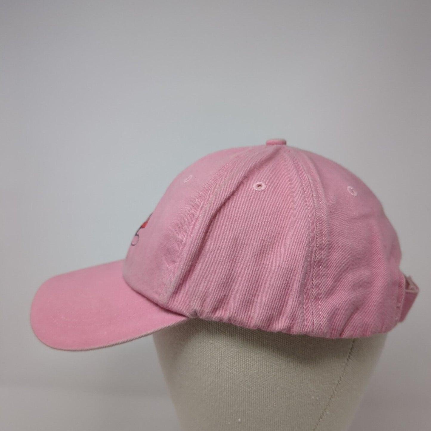 Mickey Mouse Adult Strapback Hat Pink One Size Adjustable Disney Parks Cotton