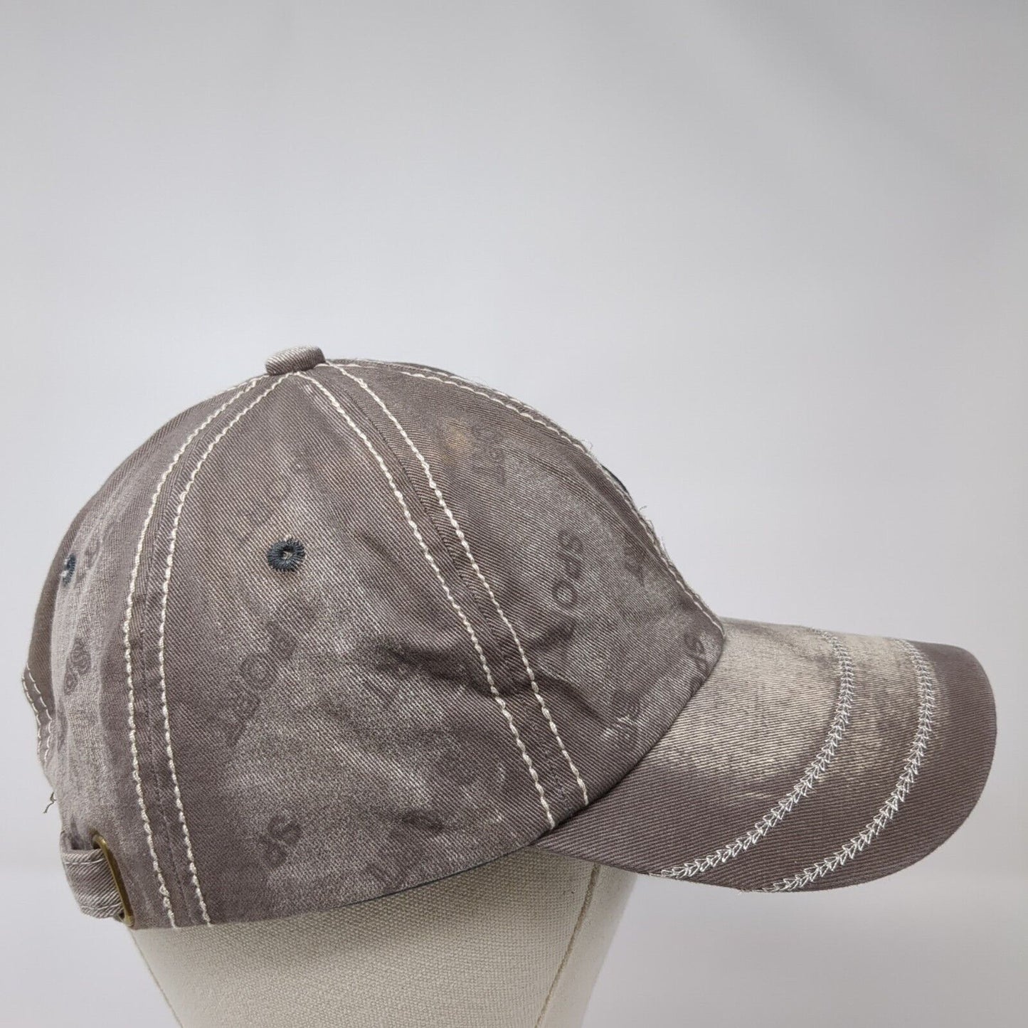 Italia Slideback Hat Brown One Size Adjustable Sport Embroidered 6 Panel