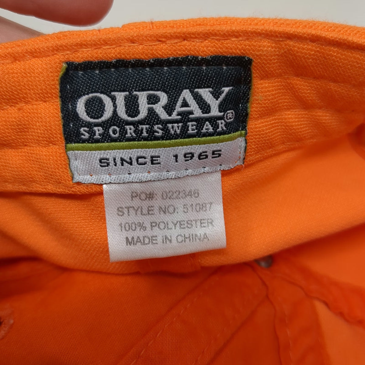 Ouray Baseball Cap Orange One Size Biba Dushi Aruba Adjustable Strapback Hat