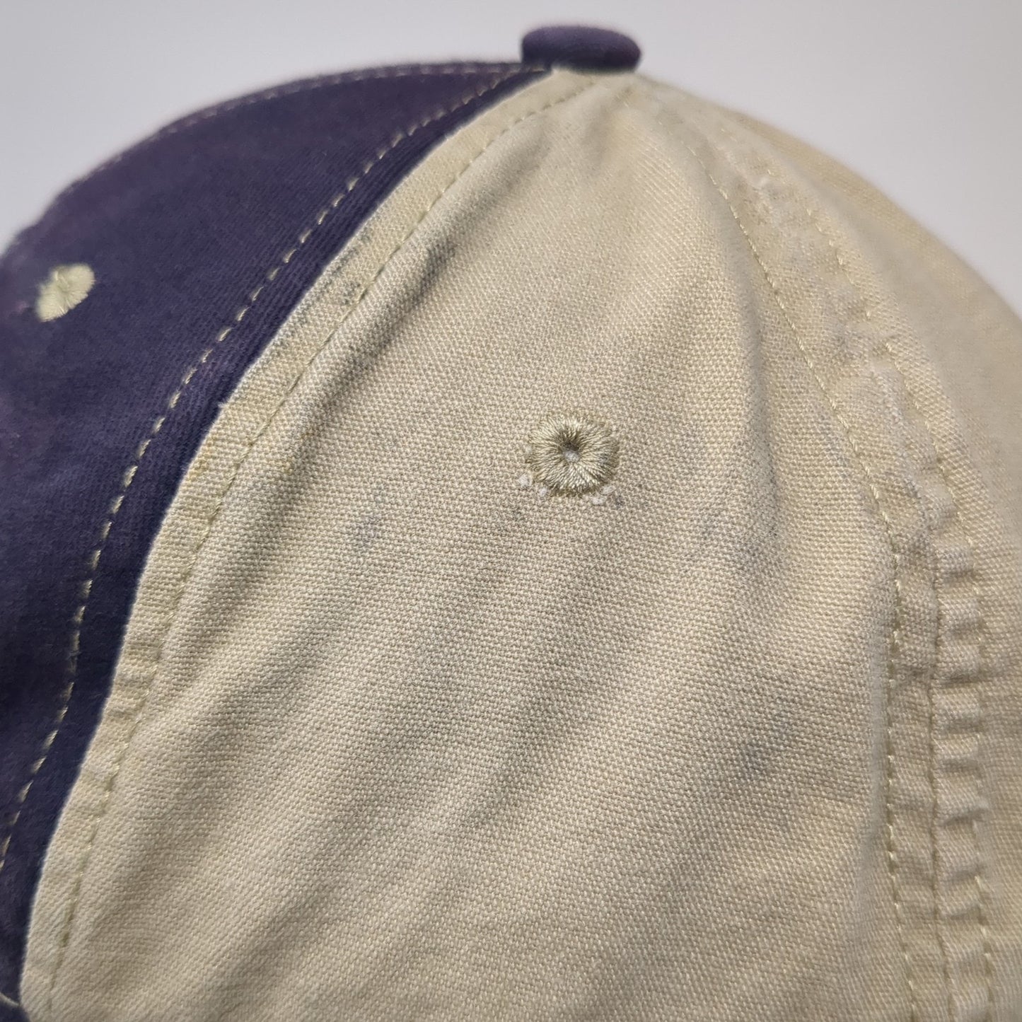 American Flag RAM Strapback Hat Blue One Size Colorblock Outdoor Cap