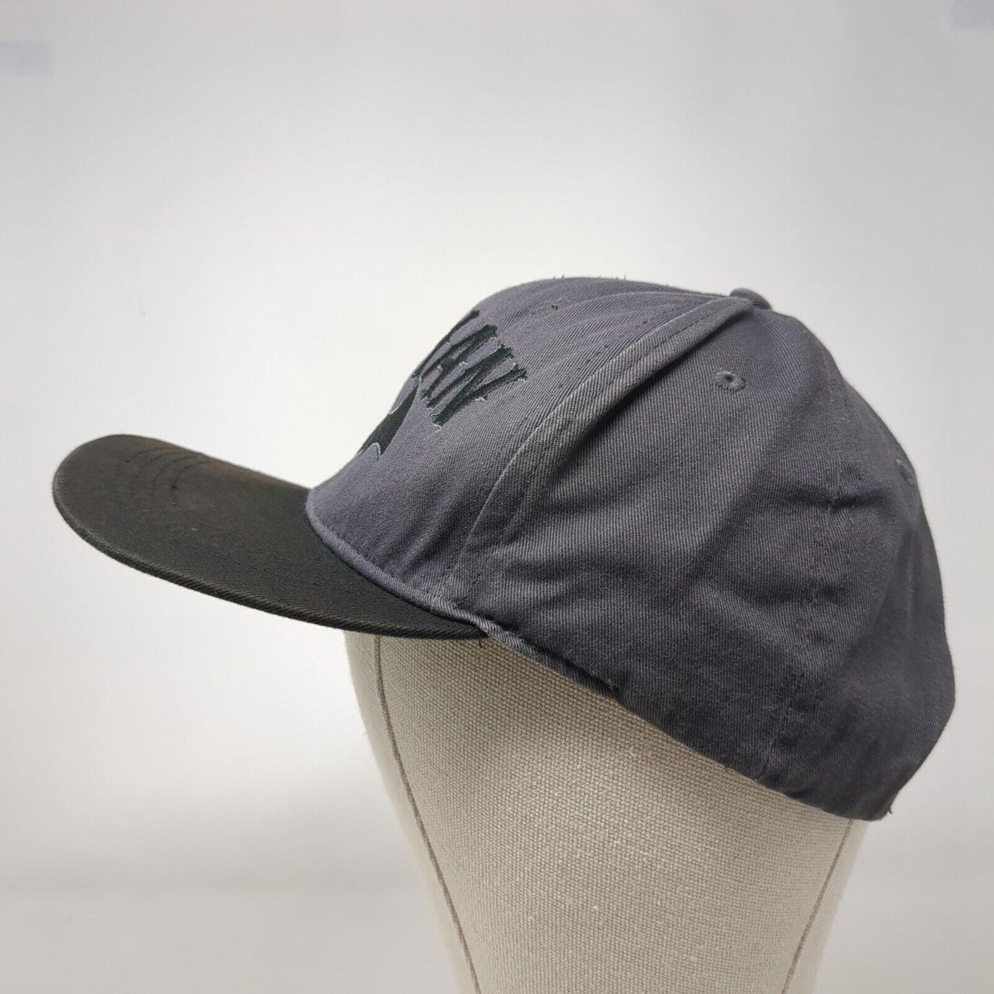 Batman Snapback Hat Gray One Size Adjustable Embroidered 6 Panel DC Comics