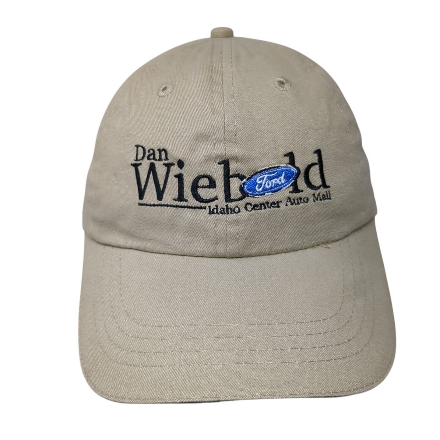 Dan Wiebold Ford Strapback Hat Tan OSFM Adjustable Embroidered Otto