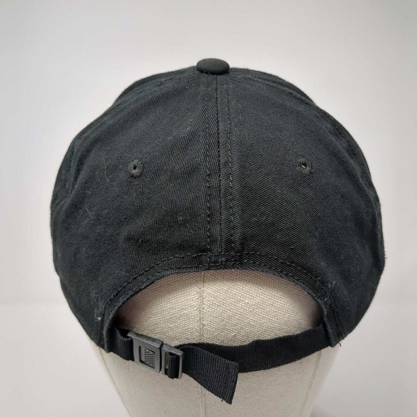 Skull Bones Women's Slideback Hat Black OS Adjustable Embroidered Distressed