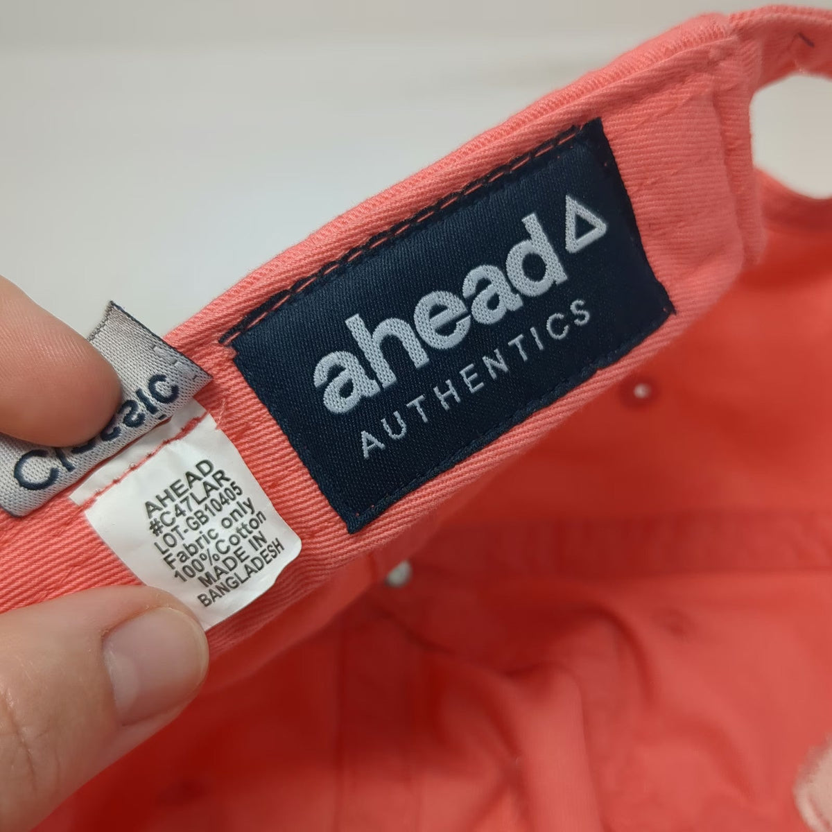 Ahead Mile High Marina McCall Idaho Pink One Size Baseball Cap Slideback Hat