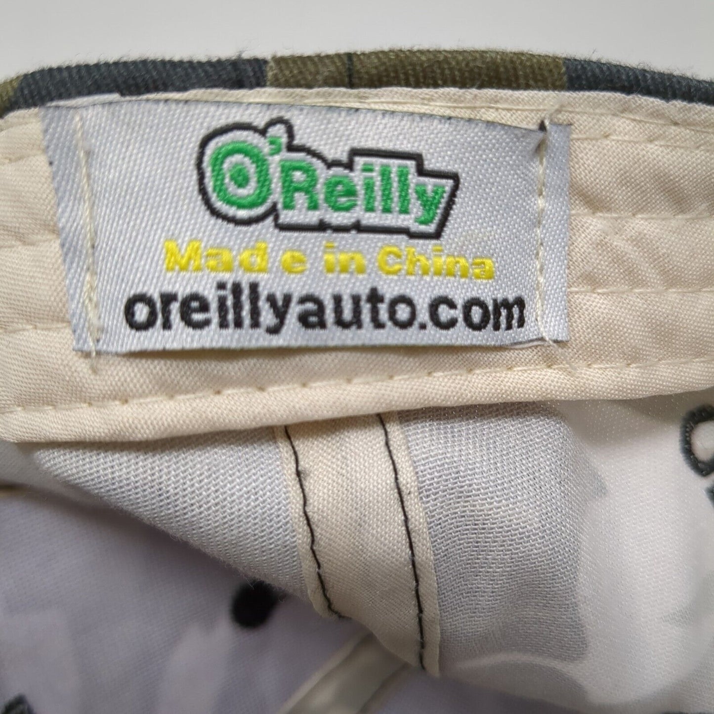 O'Reilly Auto Parts Strapback Hat Camouflage One Size Embroidered