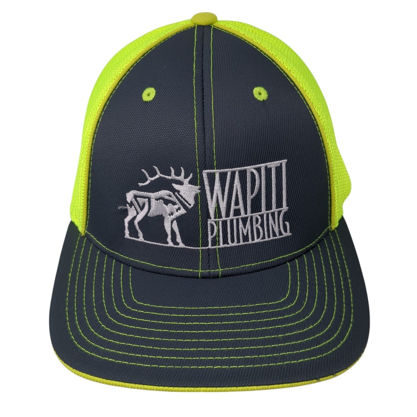 Wapiti Plumbing Fitted Trucker Hat Multicolor 8 Mesh Back Pacific Headwear