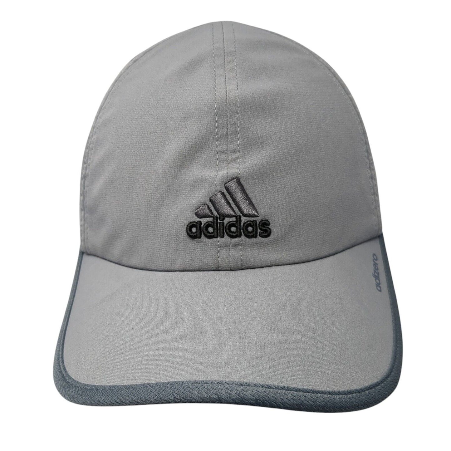Adidas 3 Stripes Adizero Strapback Hat Gray One Size Adjustable Running