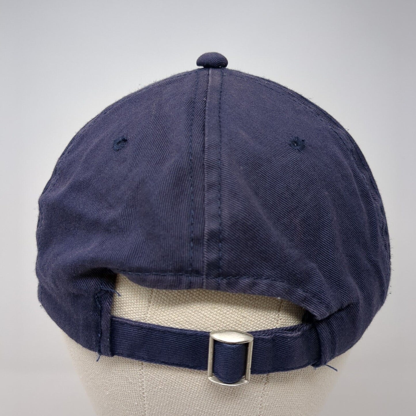 Outdoor Cap Slideback Hat Blue One Size Adjustable Vented Holes 6 Panel Blank