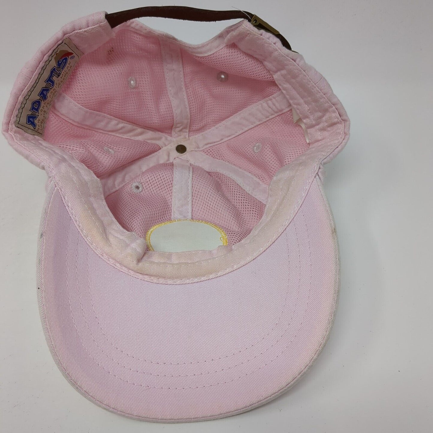 Eskime Aux Slideback Hat Pink One Size Adjustable Animal Dog Print Adams