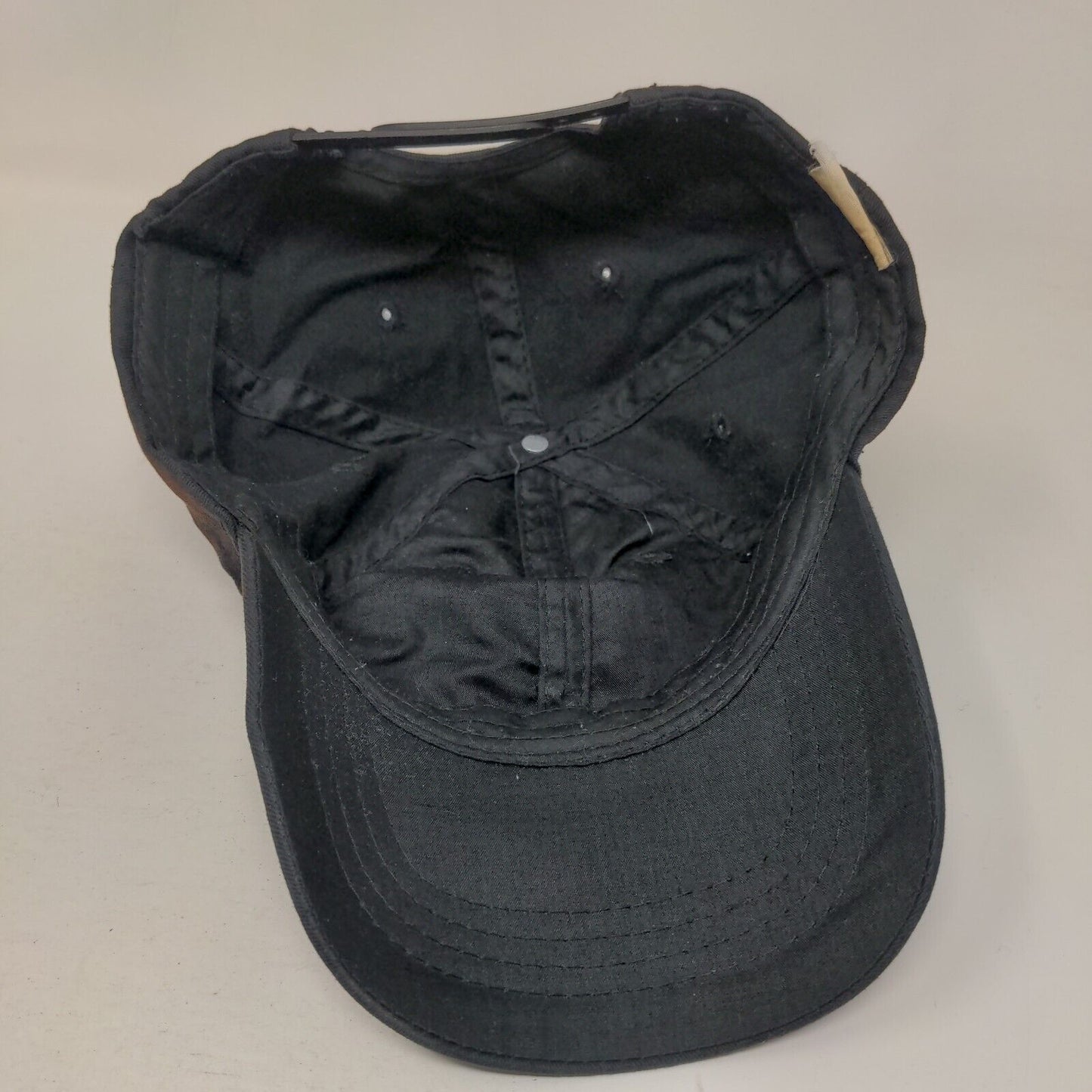Unbranded Snapback Hat Black One Size Adjustable Vent Holes Blank