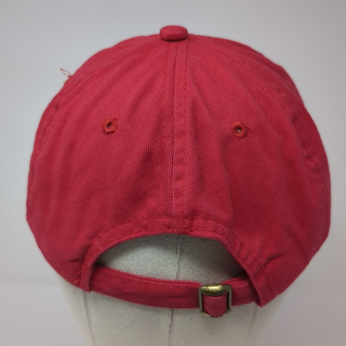 Ready Set Crowel Slideback Baseball Cap Red One Size Adjustable Embroidered