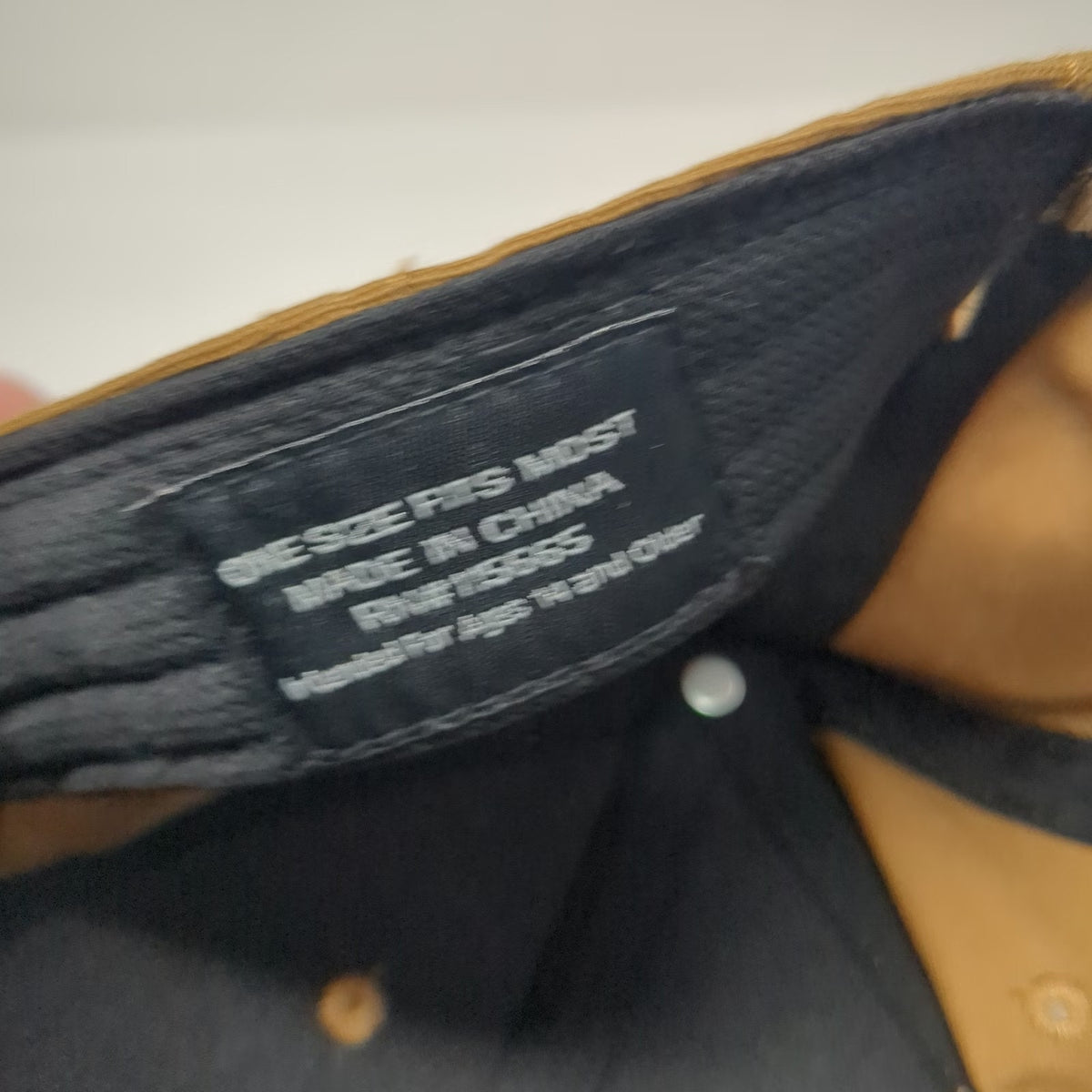 Dickies Baseball Cap Brown One Size Strapback Canvas Logo Patch Workwear hat
