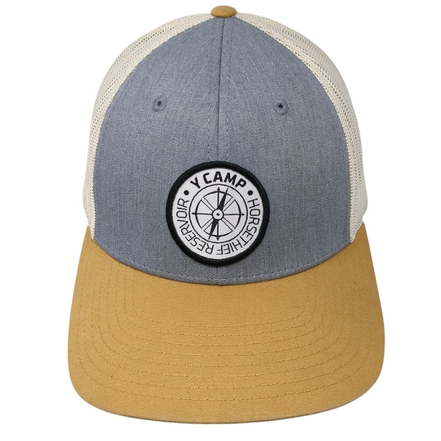 Y Camp Horsethief Reservoir Snapback Trucker Hat Multi M/L Mesh Back Richardson