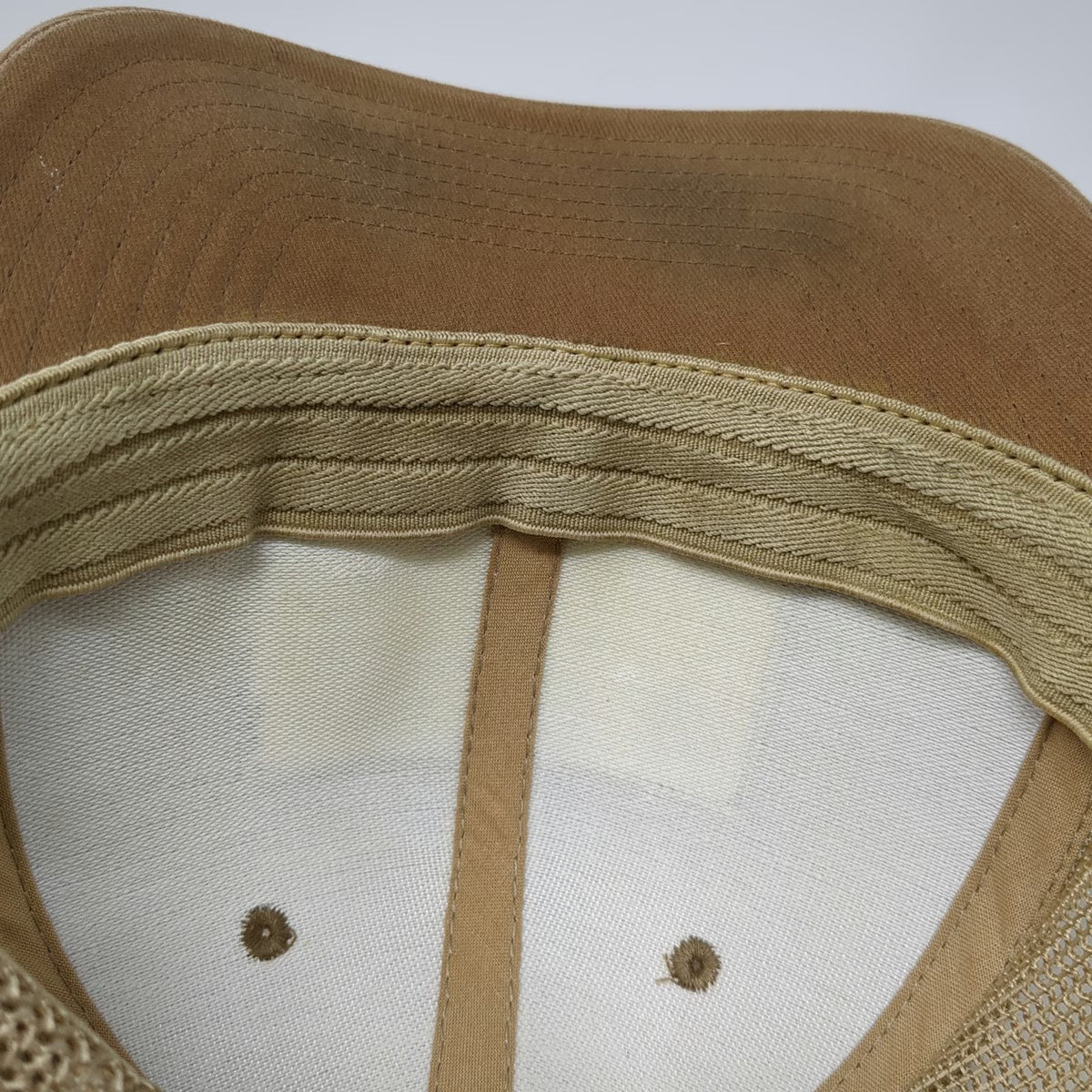 Columbia Baseball Cap Brown One Size Fitted Mesh Evergreen Tree Flag Patch Hat