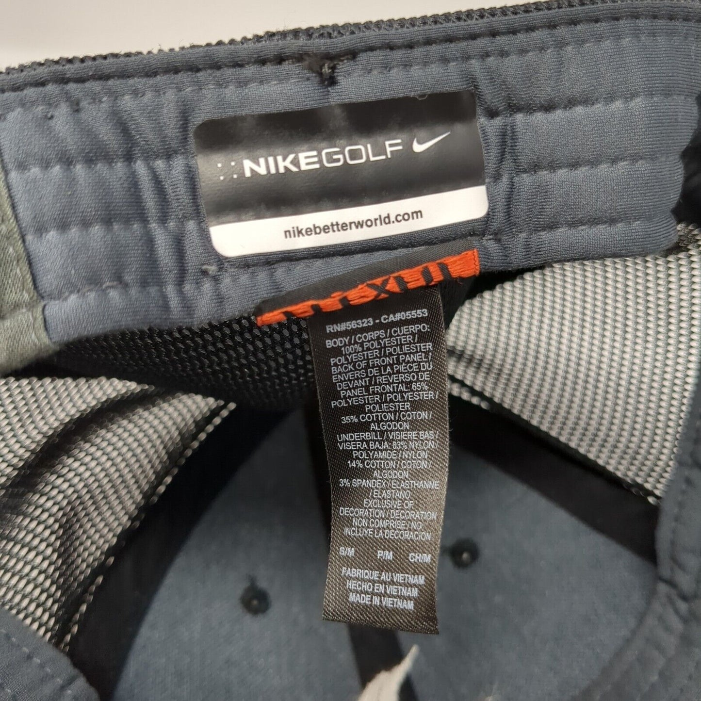 2015 US Open Chambers Bay Fitted Mesh Back Golf Hat Black S/M Nike