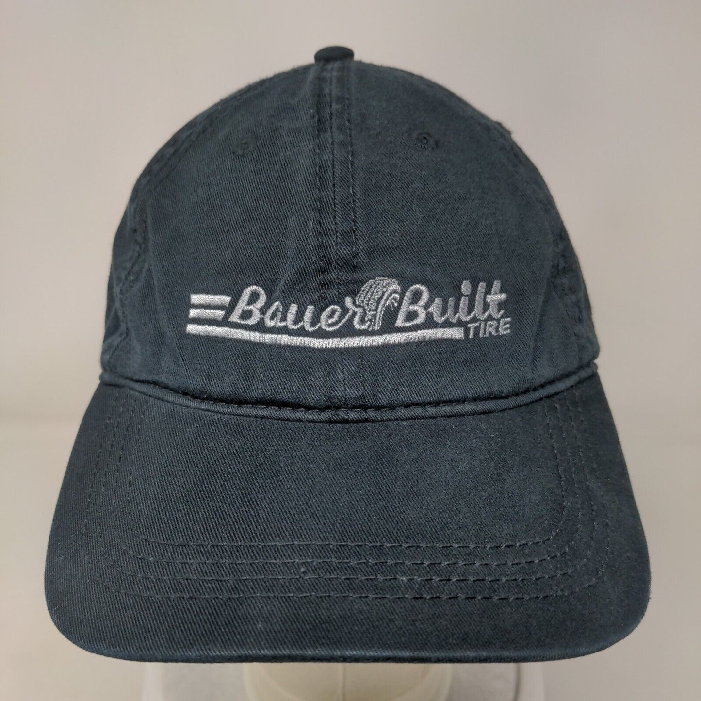 Bauer Built Tire Strapback Hat Blue One Size Embroidered Cap America