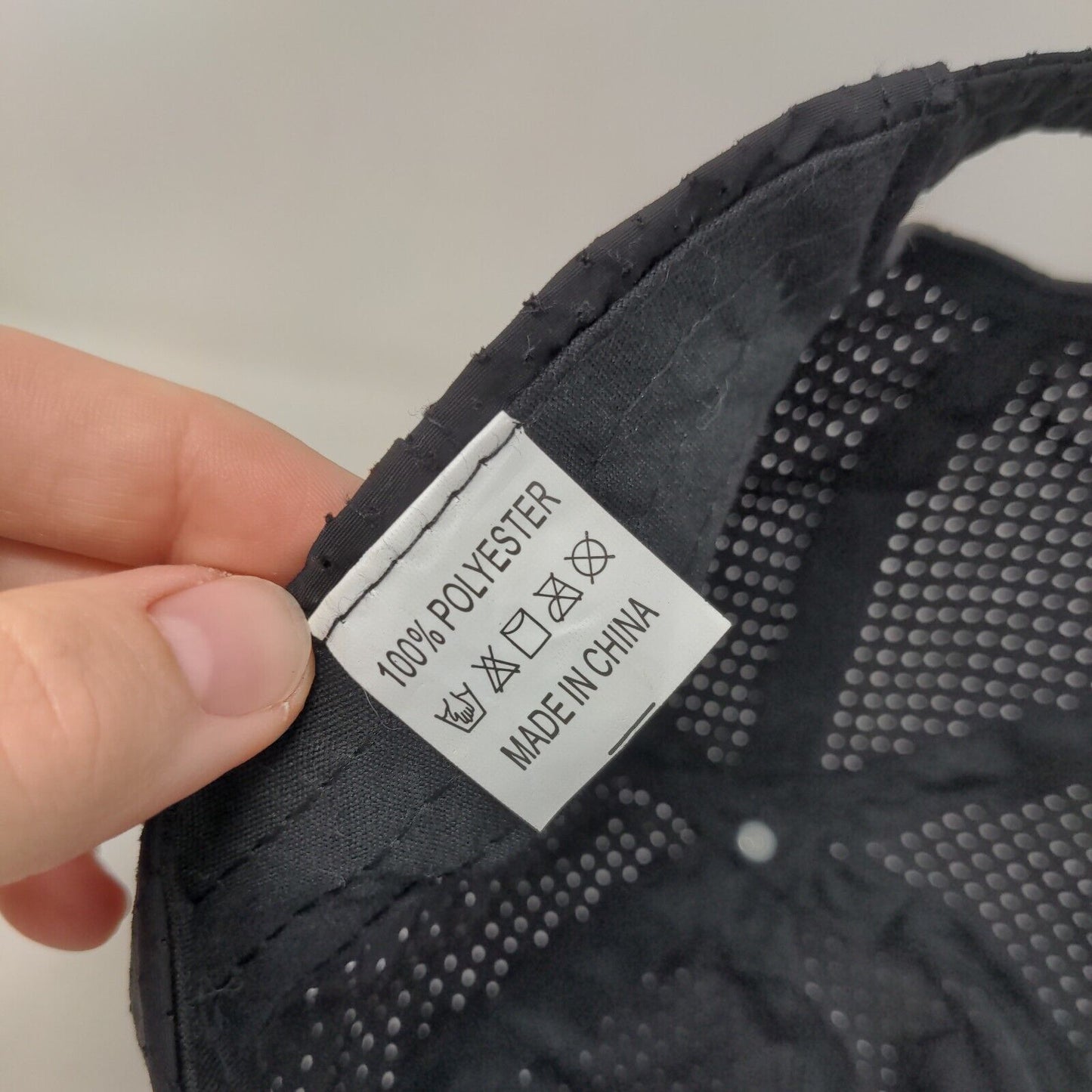 Unbranded Slideback Hat Black One Size Adjustable Breathable Blank