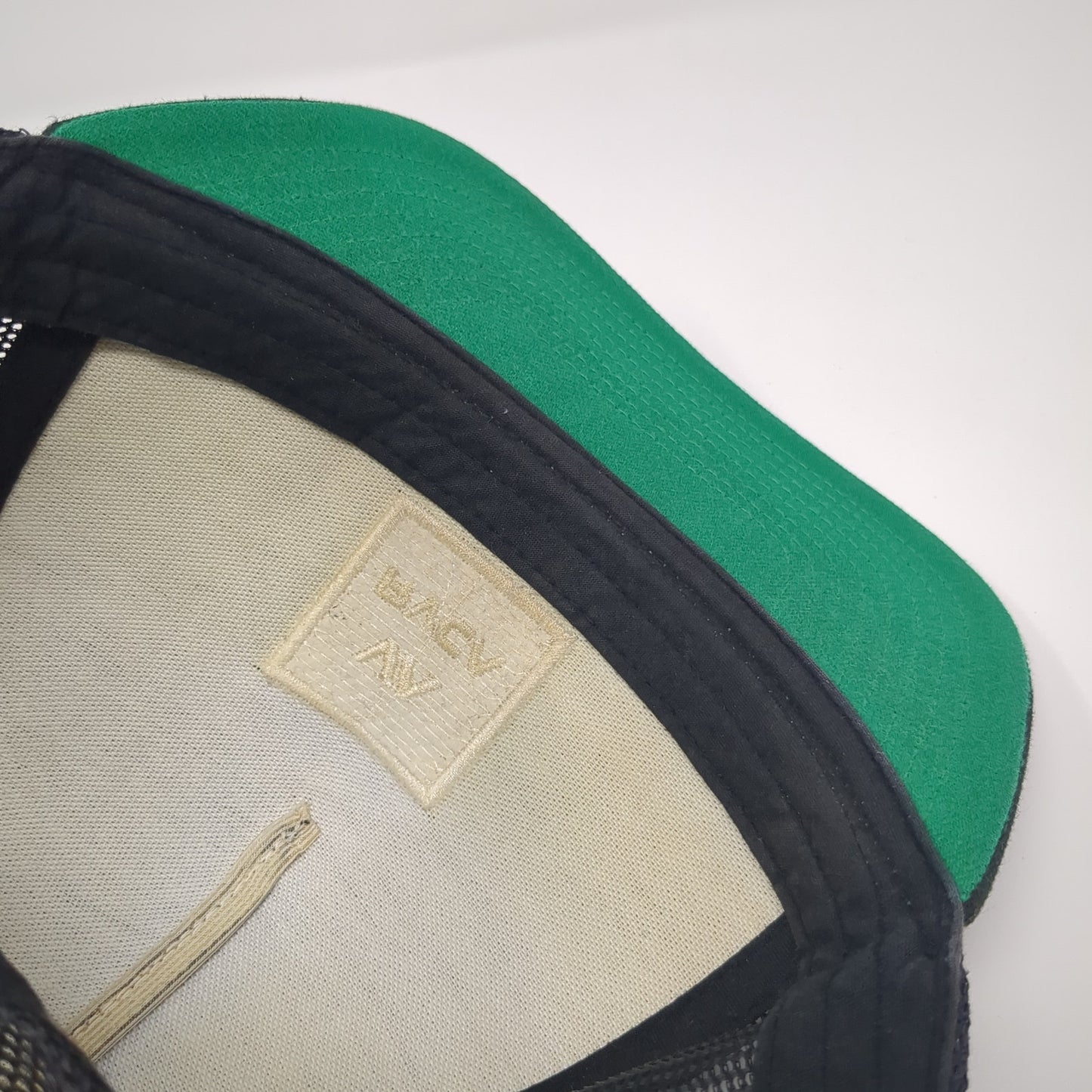 VA RVCA Snapback Trucker Hat Black One Size Adjustable Embroidered Mesh Back