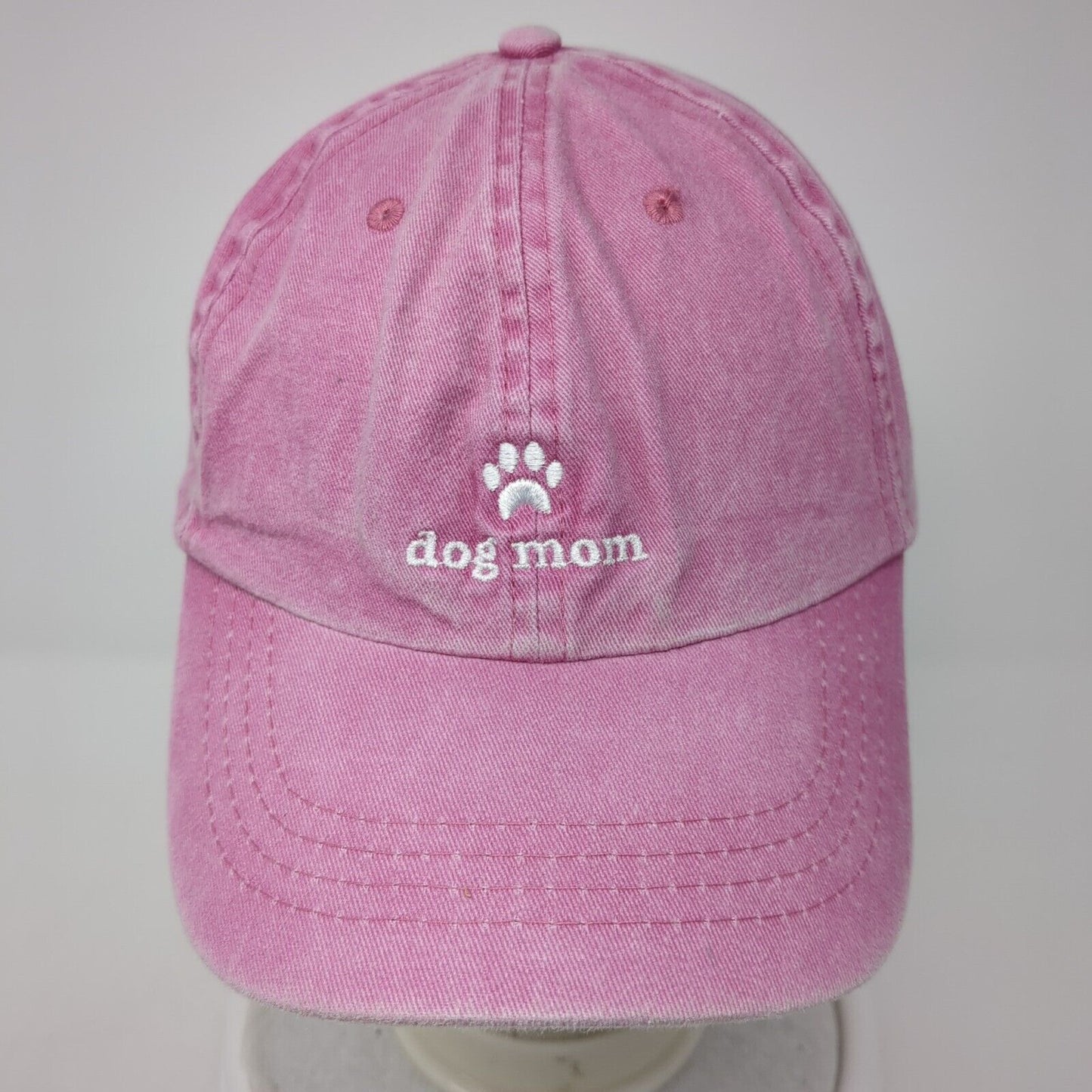 Dog Mom Slideback Hat Pink One Size Adjustable Embroidered 6 Panel Pacific Brim