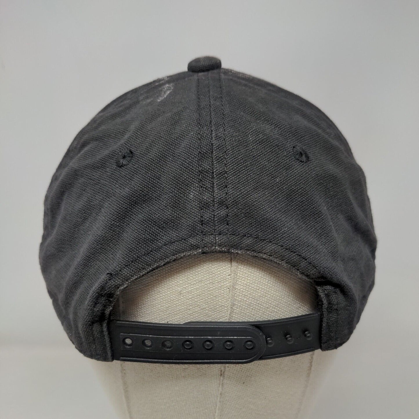 Genuine Dickies Snapback Hat Black One Size Adjustable Solid 6 Panel