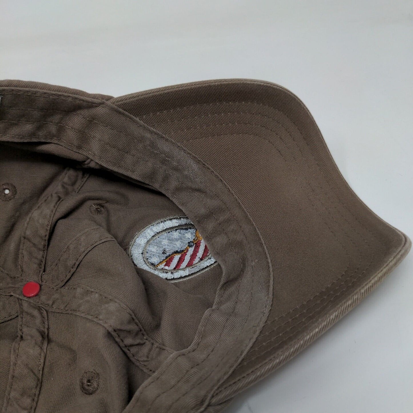 2009 US Senior Open Crooked Stick Strapback Hat Brown OS Adjustable Patriotic