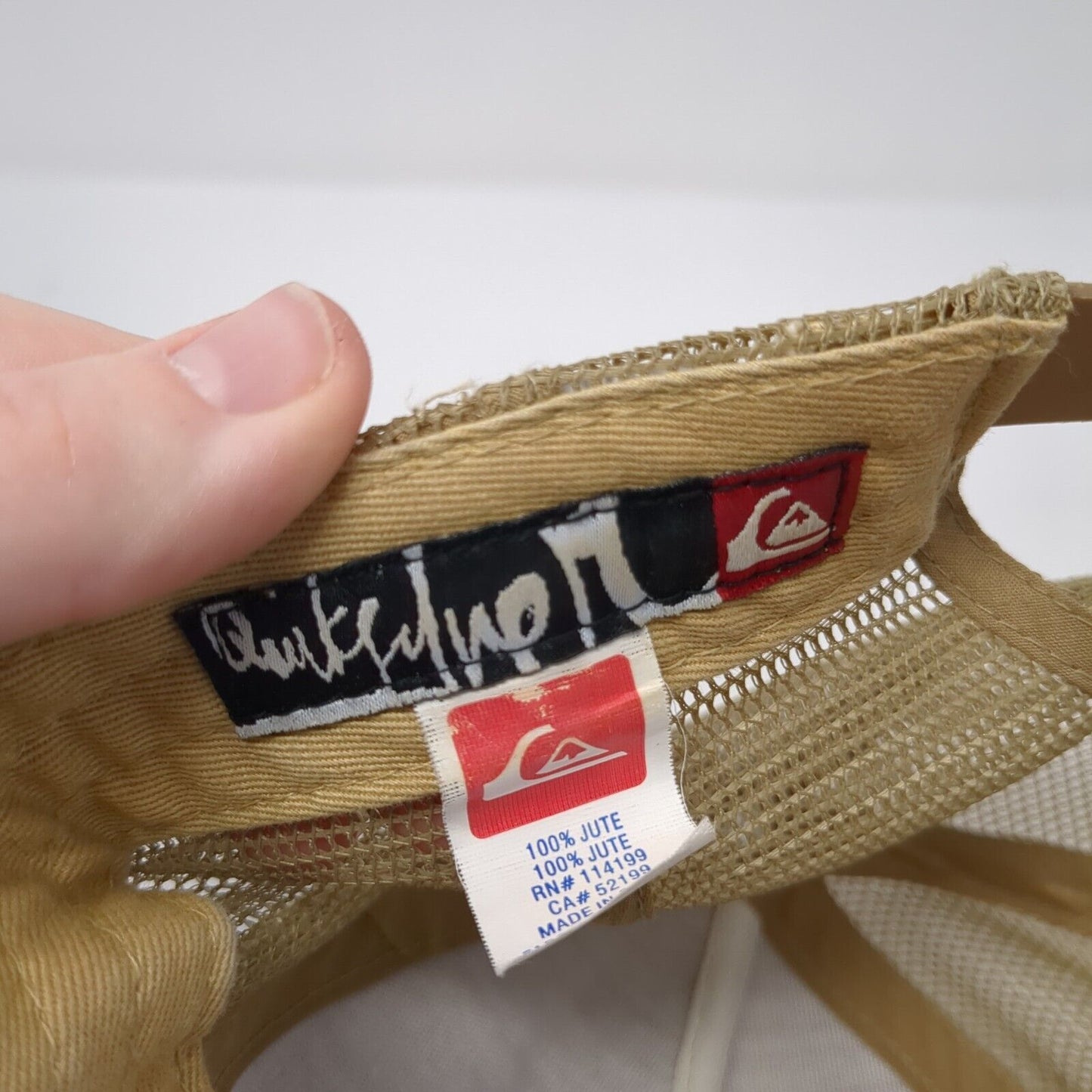 Hang Loose Snapback Mesh Back Trucker Hat Tan One Size Quiksilver