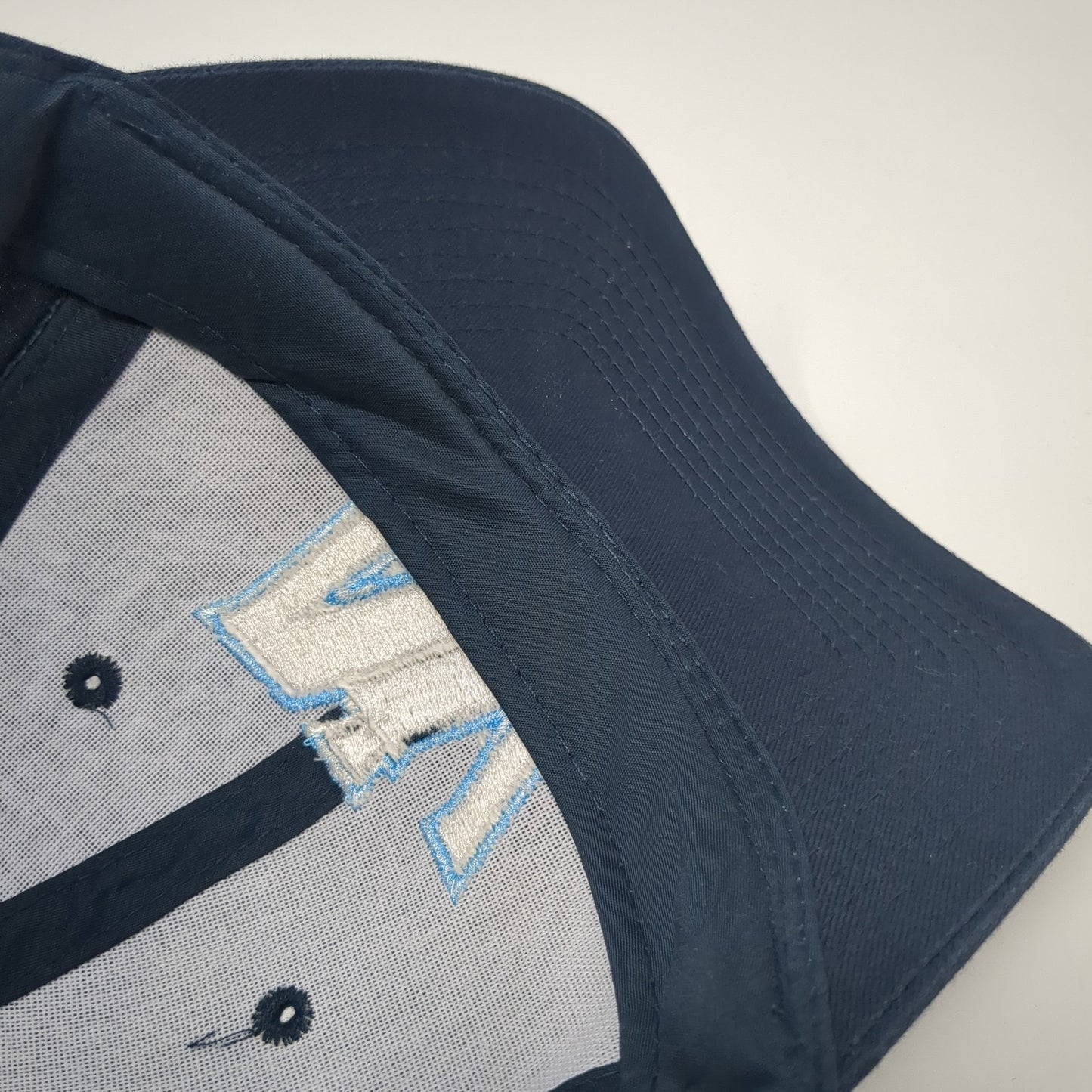 NV Strapback Baseball Cap Blue One Size Adjustable Embroidered Port & Company