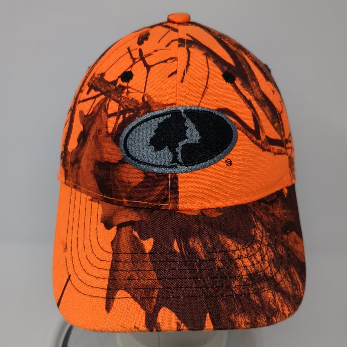 Mossy Oak Logo Strapback Hat Multi One Size Adjustable Camo Hunting