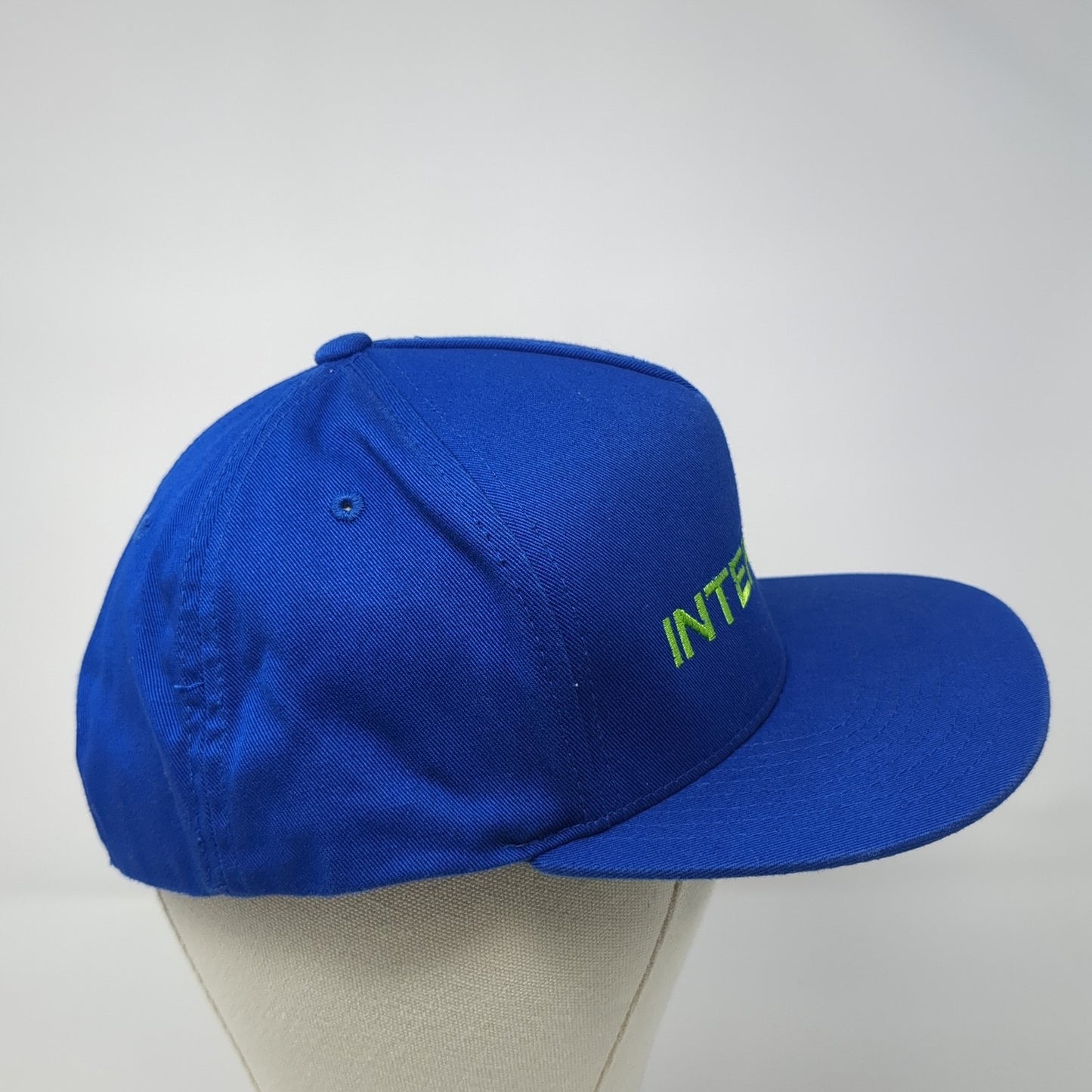 Interframe Snapback Hat Blue One Size Adjustable Embroidered Yupoong