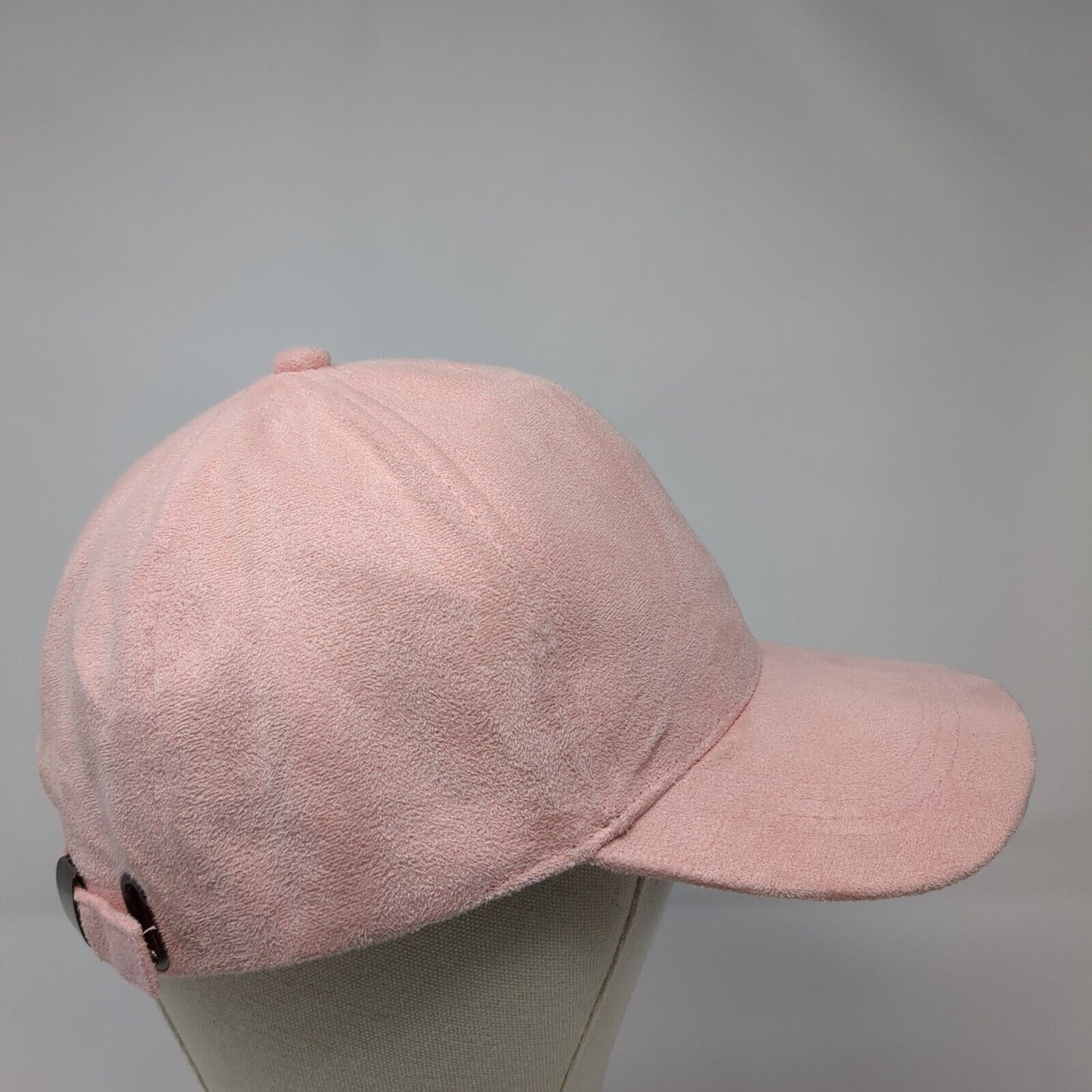 Unbranded Slideback Hat Pink One Size Adjustable Vented Holes 6 Panel Blank