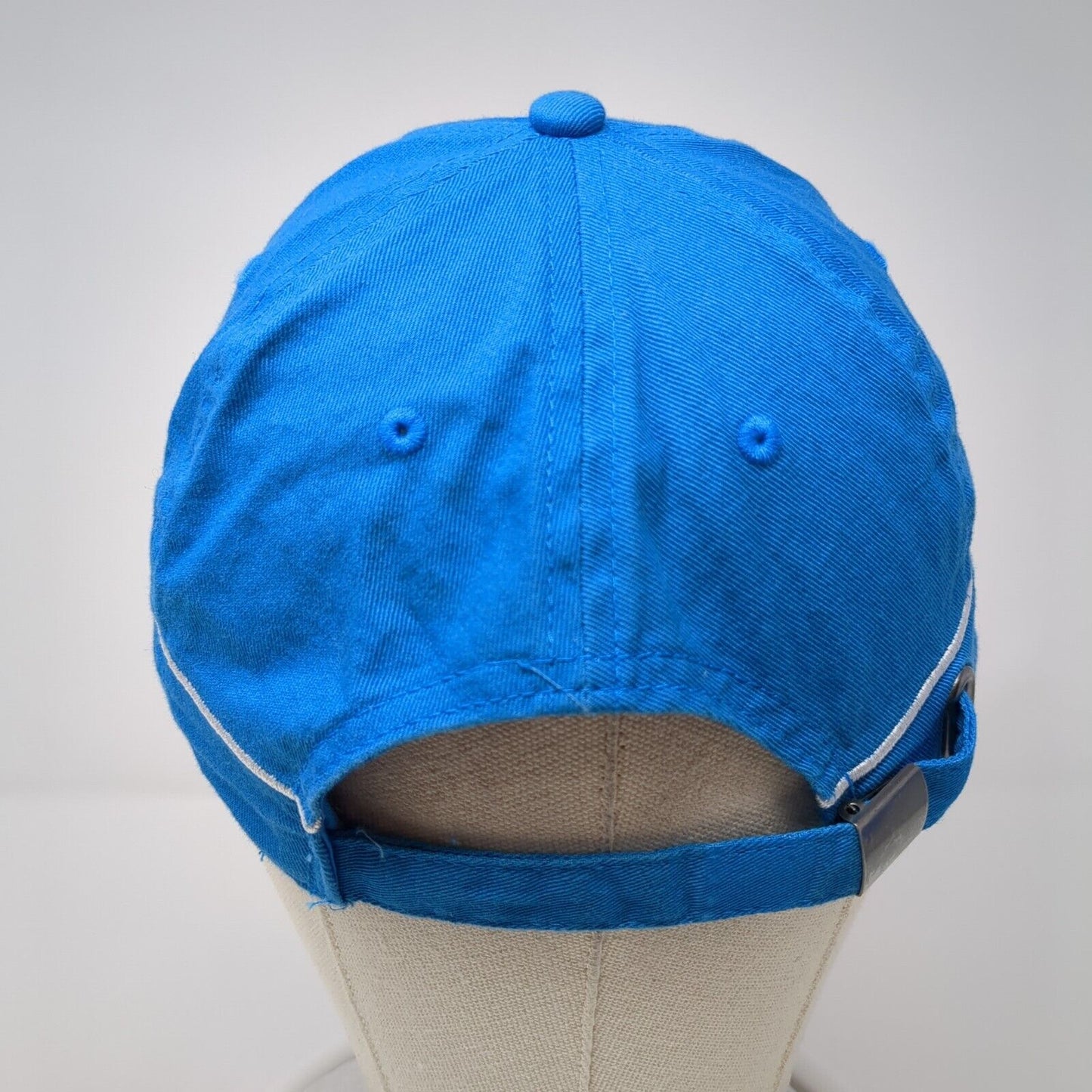 Metro Slideback Hat Blue One Size Adjustable Embroidered Vent Holes