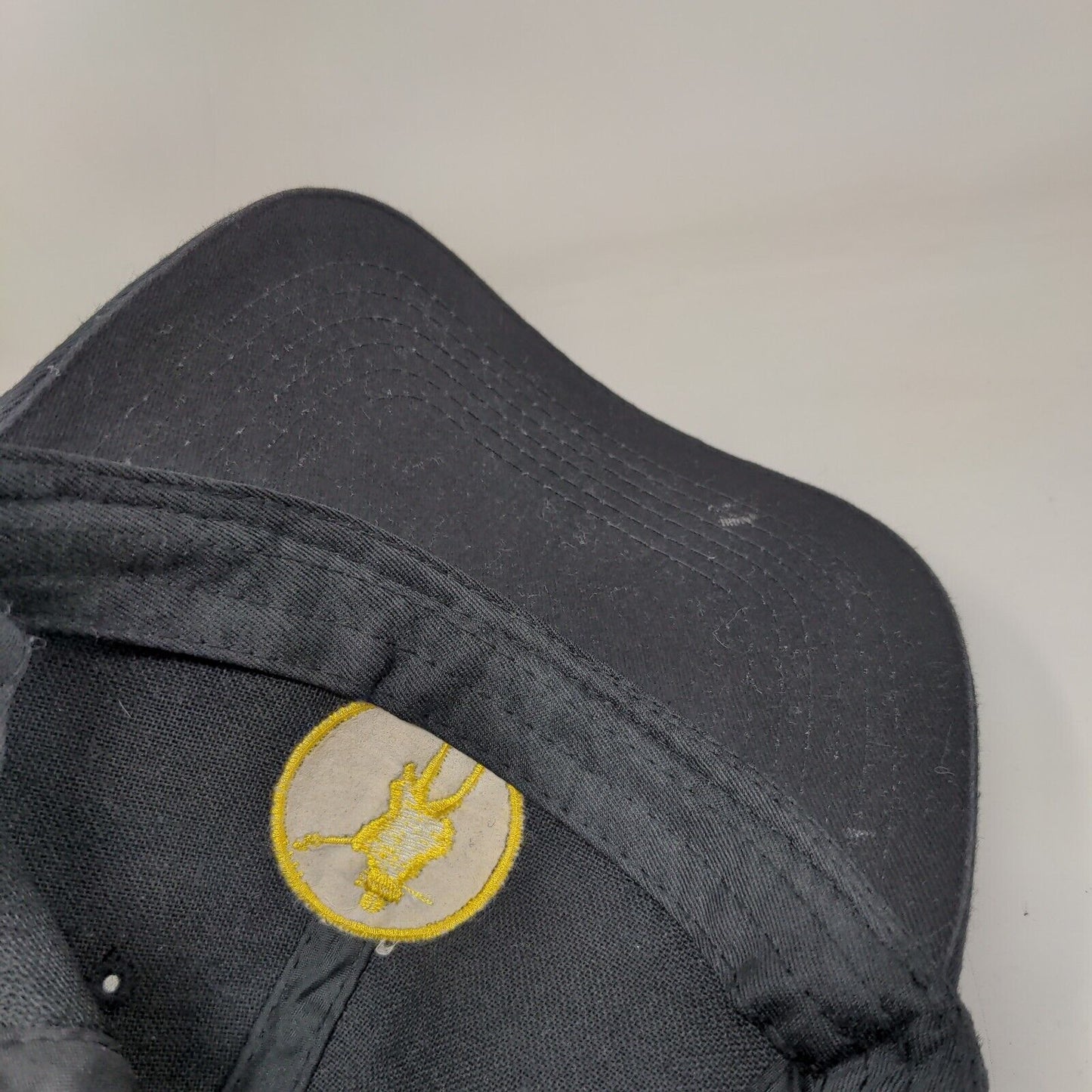 Welcome To Moe's Strapback Mesh Back Hat Black One Size Embroidered