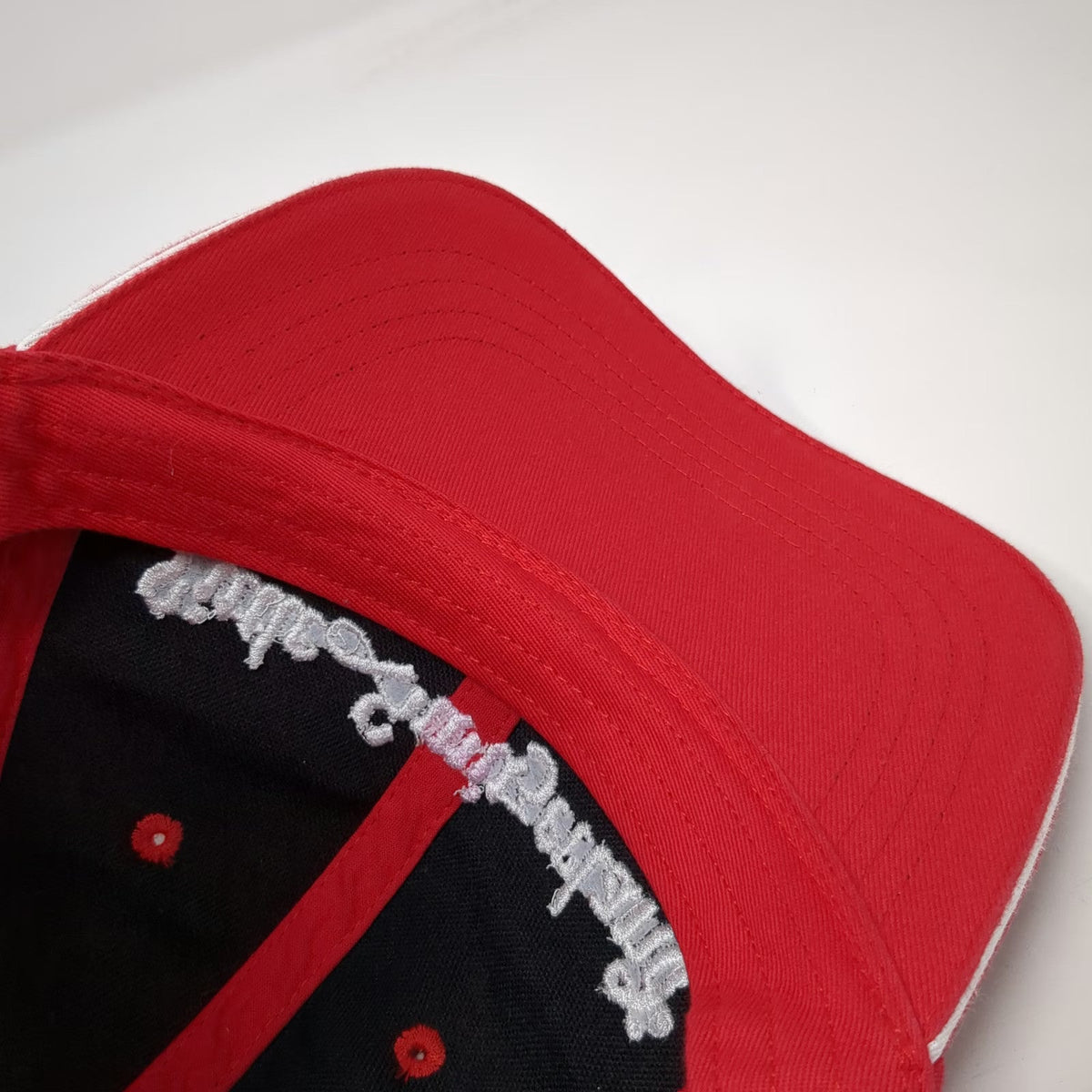 Little Switzerland Baseball Cap Red One Size Caribbean Jeweler Sandwich Brim Hat