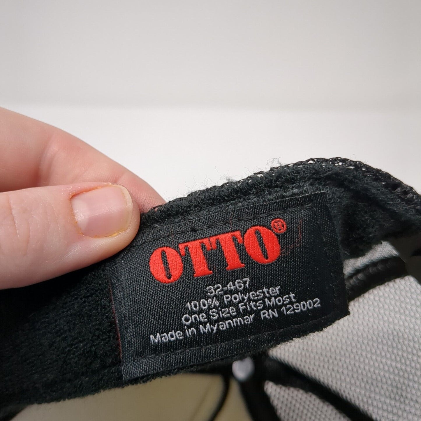 Give'r The Onion Boat Club Rope Trucker Hat Black One Size Mesh Back