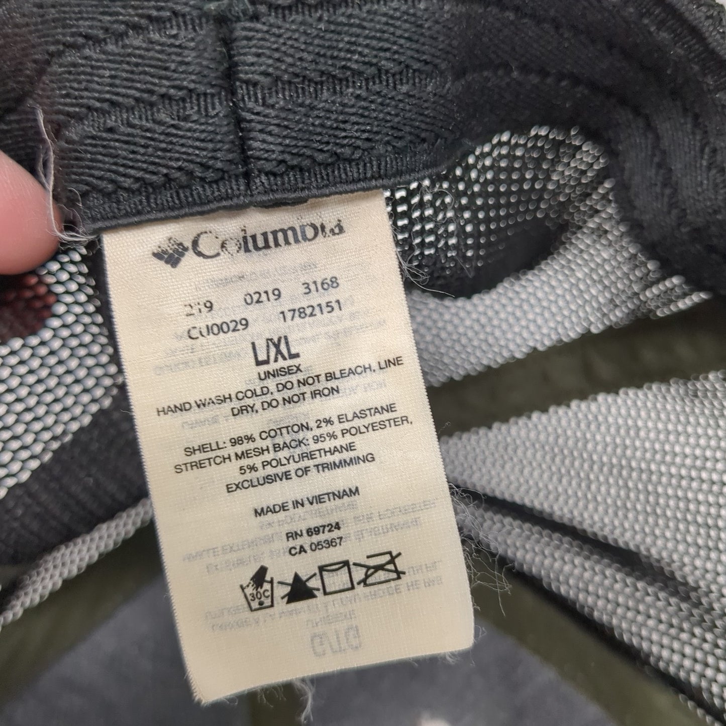 Wild Natured Columbia Fitted Mesh Back Trucker Hat Multi XL Colorblock