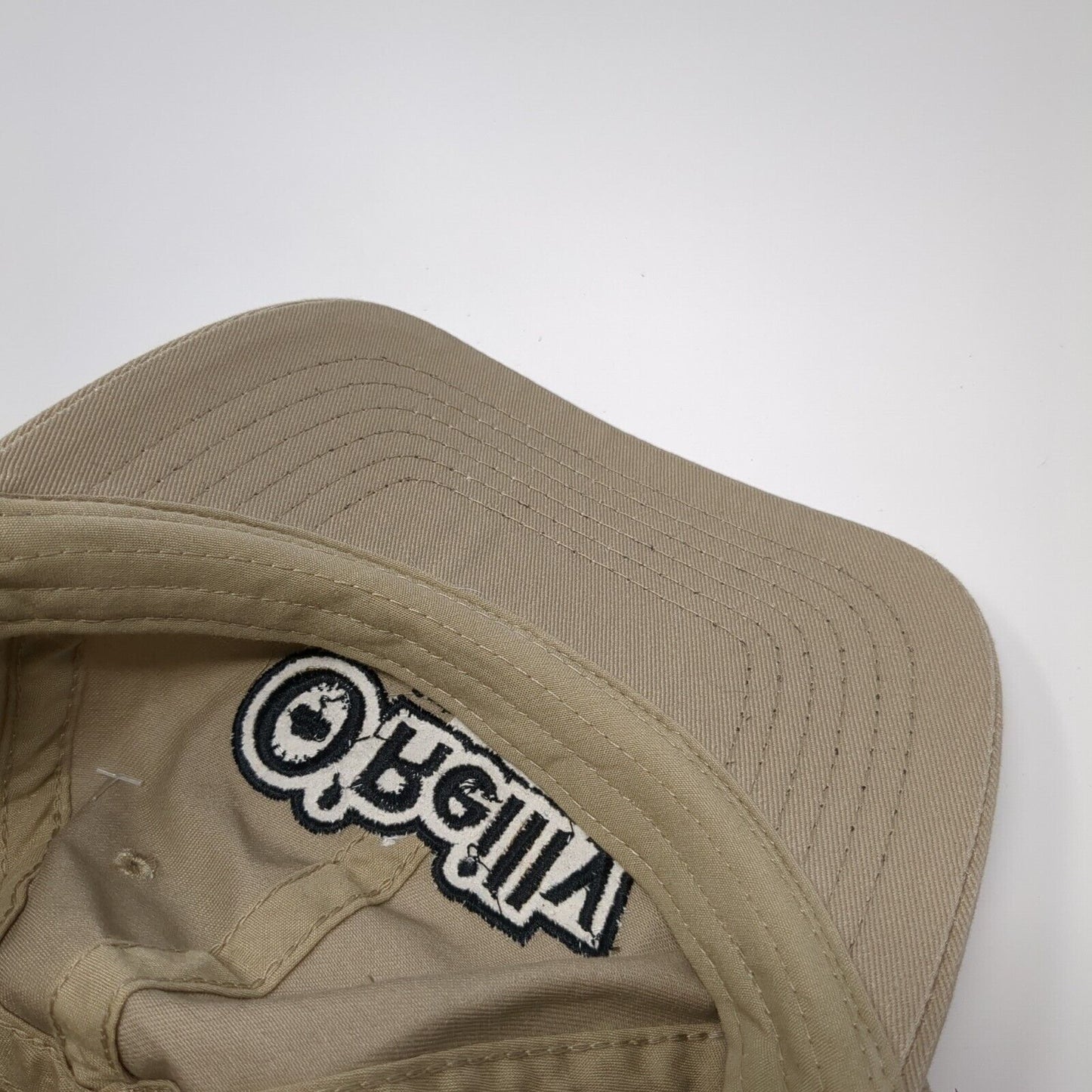 O'Reilly Auto Parts Strapback Hat Tan One Size Adjustable Embroidered Cotton