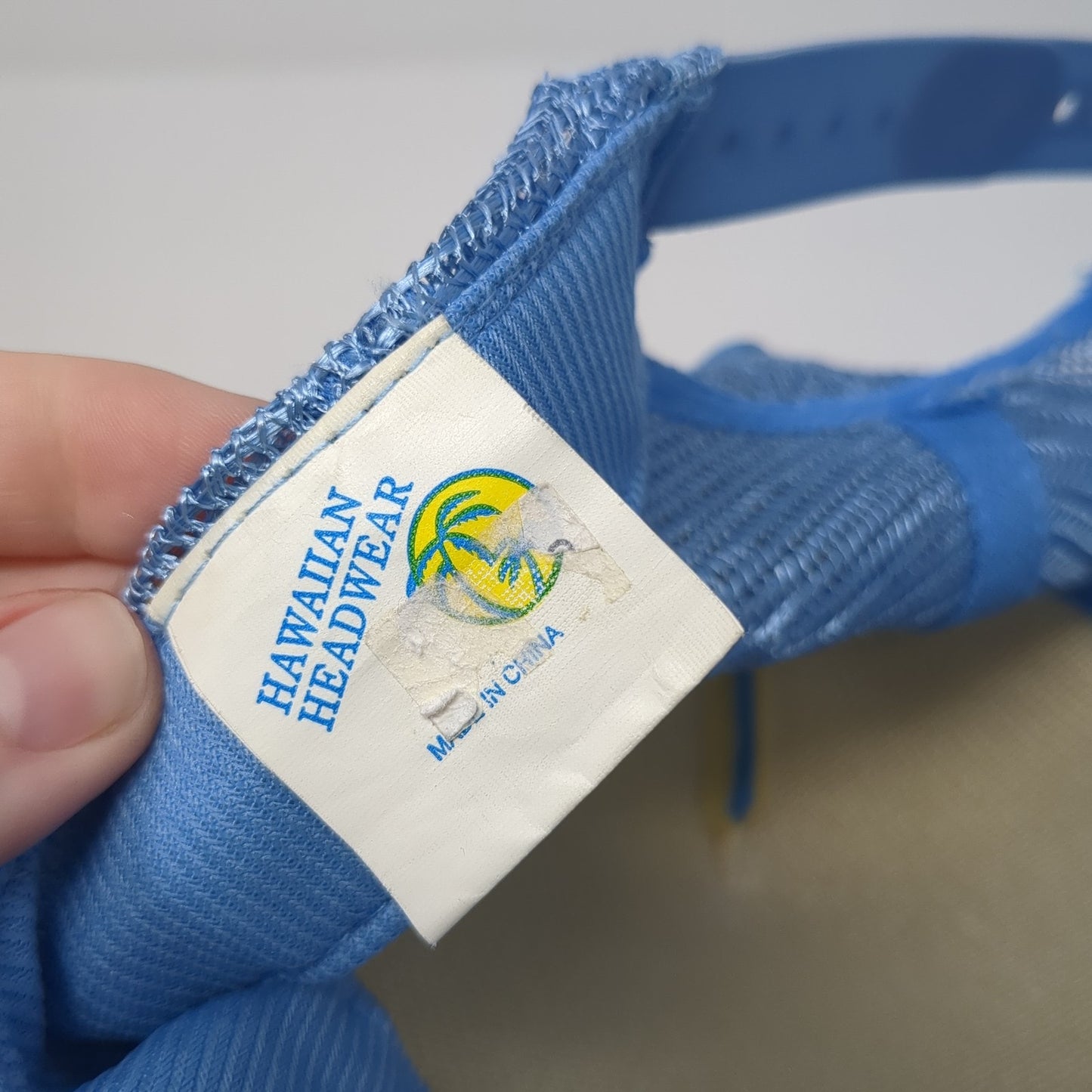 Hawaii Islands Molokai Lanai Kona Trucker Hat Blue OS Adjustable Mesh Back Rope