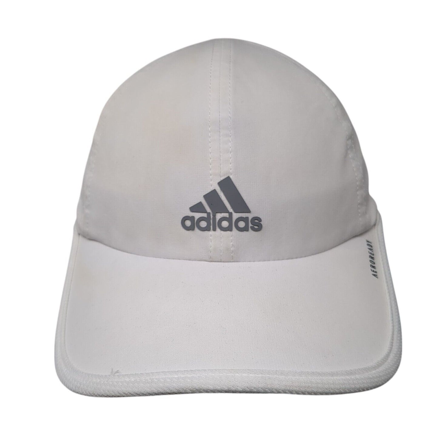 Adidas Aeroready Strapback Hat White One Size 3 Stripes Adjustable