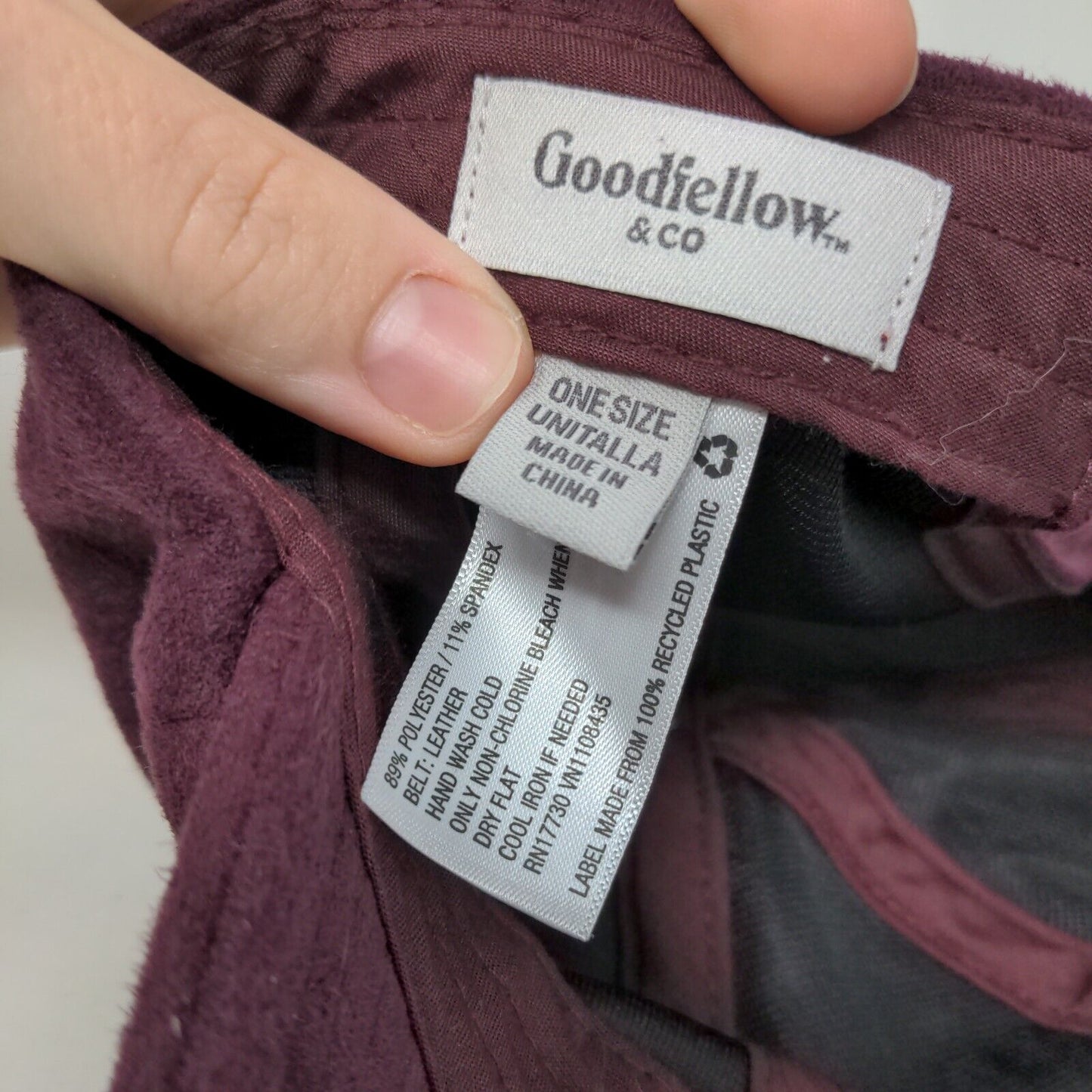 Goodfellow & Co. Slideback Hat Purple One Size Adjustable Blank 6 Panel