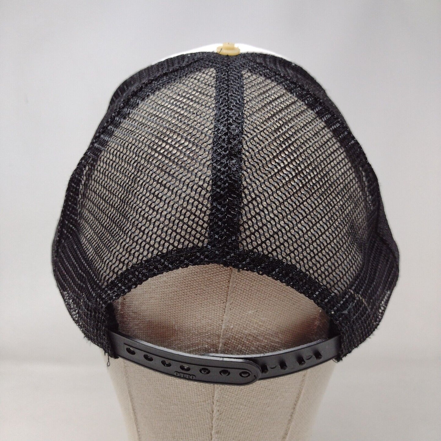 Annie's Army Snapback Rope Trucker Hat Black OSFM Mesh Back Otto
